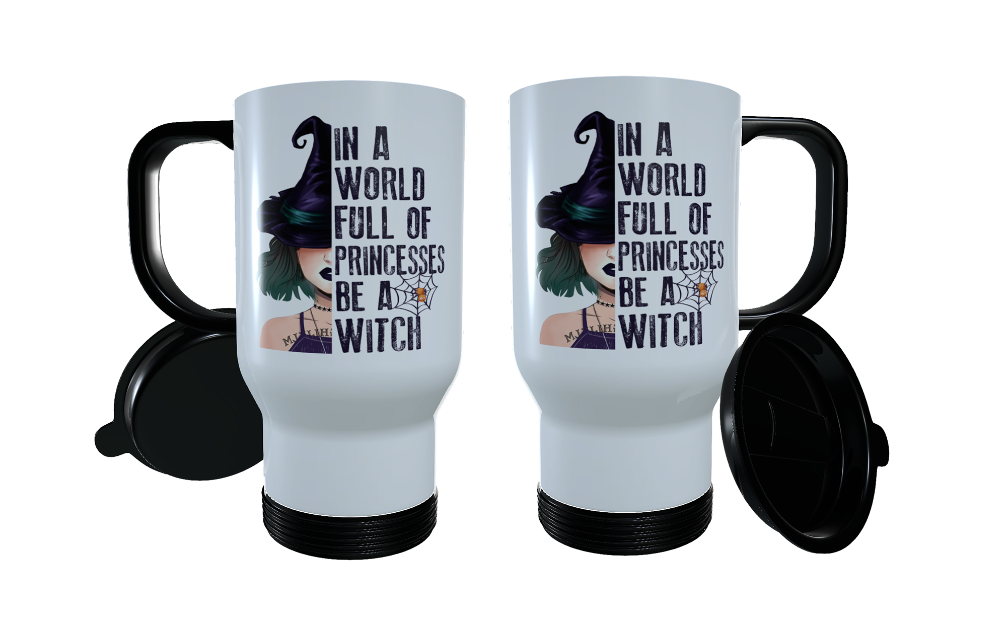 Be A Witch Travel Mug, Witch Travel Mug, Thermal Coffee Mug